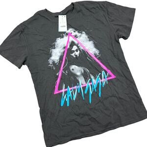 Women's Dark Gray Lady Gaga Short Sleeve Graphic T-Shirt - Size Medium - NWT